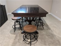 7PC TABLE & COUNTER HEIGHT STOOLS