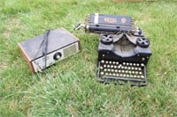Royal Manual Typewriter & Midland CB Radio