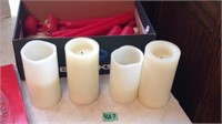 Candles and battery operated candles