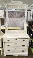 3 Drawer Chest with Mirror Frame