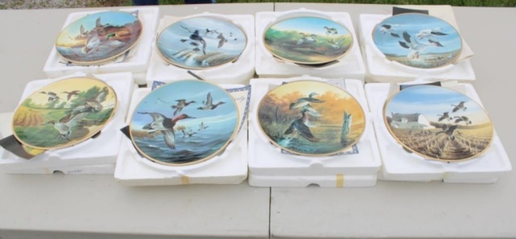 8 Ducks Unlimited Classic Waterfowl Plates