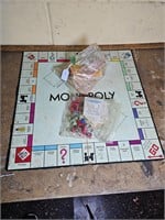 Old Monopoly Game Board and Pieces