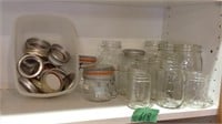 Canning jars and rings you box