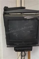 Zenith TV and VCR and wall mount.  Buyer must