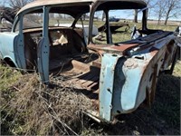 1956 Chevrolet 4 door Car Body, good rear window