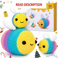 Crochet Kit - Starter Kit with 3 Bee Family