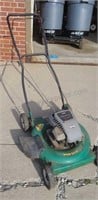 Weed Eater brand push lawnmower with Briggs and