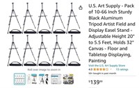$140  U.S. Art Supply - Pack of 10-66 Inch Sturdy