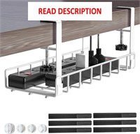 $19  Xpatee Under Desk Cable Management Tray  Whit
