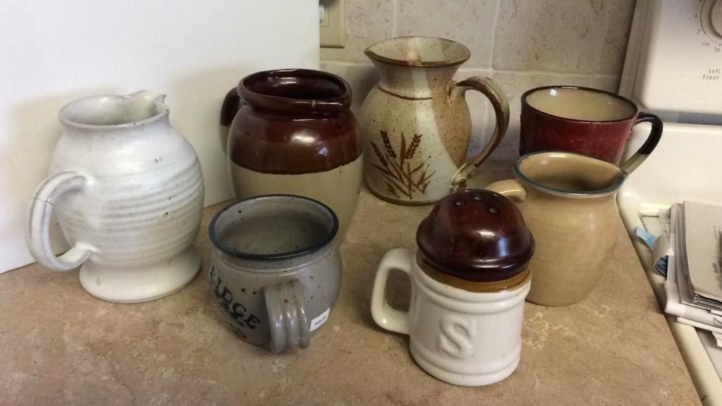 Assorted pottery