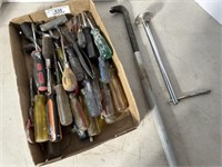 Pry Bar; Hammer; Screwdriver & Assorted Tools