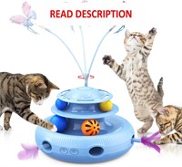 $36  4-in-1 Recharge Cat Toy Butterfly/Ball Blue