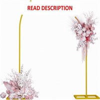 Metal Balloon Arch Stand Kit  6Ft & 8Ft  Gold