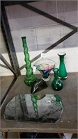 6ps Asstd Vintage Glass Decor
