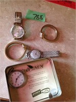 Bull's-eye pocket watch and other watches