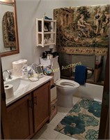 Contents Of Hall Bathroom, Tapestry, Soap, Avon,
