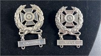 (2) Sterling Silver Iron Cross Awards