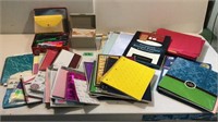 Notebooks, folders, highlighters,Etc.