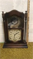 Vintage wooden clock.