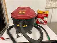 Wet dry Shop vac - works - with extra bags.