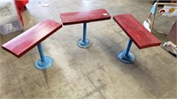 3 Vintage Benches 24" x 10" x 18"