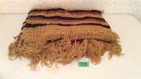 Afghan yarn blanket