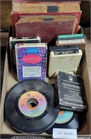 8 TRACK TAPES & 45 RPM RECORDS
