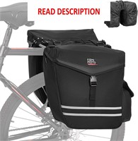 $40  40L KEMIMOTO Bike Bag  Saddle Panniers  Black