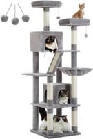 Cat Tree Tower, Scratching Post Plush Perches