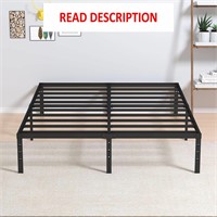 $90  Maenizi King Bed Frame 14  No Box Spring Need