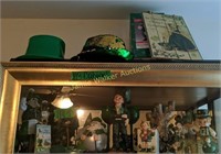 Irish Items. Fabriche, Zims Nutcracker, Hats Etc