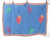 Two Crochet/Cross Stitch Blankets See Info