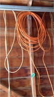 Yellow and orange extension cords