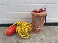 Marine safety rope & whistle