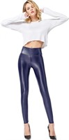 Ginasy Faux Leather Leggings for Women Tummy