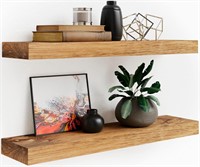 $70  Wall Shelves Set  Light Walnut 36x5.5