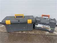 Rubbermaid toolbox & Ridgid tool case