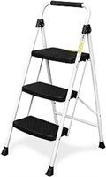 NEW! HBTower 3 Step Ladder, Folding Step Stool