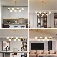 KCO Modern Gold Chandeliers Brushed Brass Ceiling