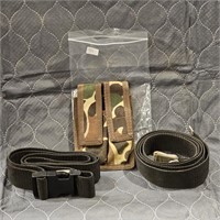 Lot of web Belts+ Mag Pouch