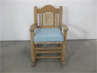 24"x 24"x 36" Wood Rocking Chair