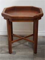 Vintage regency style wood side table