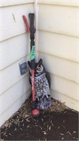 Owl and plant sprayer.