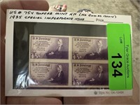 #754 MINT NH 1935 SPECIAL IMPERF ISSUE