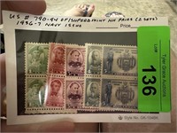 #790-94 MINT NH PARKS 1936-7 NAVY ISSUE STAMPS