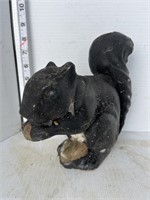 Black concrete squirrel