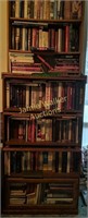 Barrister Style Bookcase With Books. Art Books.