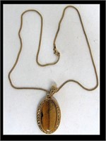 THIALAND MARKED AGAT NECKLACE IN IN 925 SETTING W/