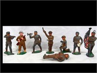 LOT OF LEAD SOLDIERS - MANOIL