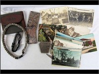 LOT OF POSTCARDS AND MISCELLANEOUS